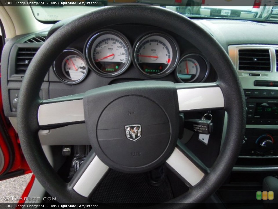 Dark/Light Slate Gray Interior Steering Wheel for the 2008 Dodge Charger SE #71672146