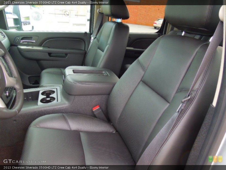 Ebony Interior Front Seat for the 2013 Chevrolet Silverado 3500HD LTZ Crew Cab 4x4 Dually #71672689