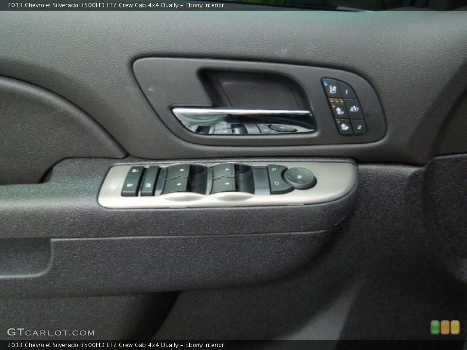 Ebony Interior Controls for the 2013 Chevrolet Silverado 3500HD LTZ Crew Cab 4x4 Dually #71672707