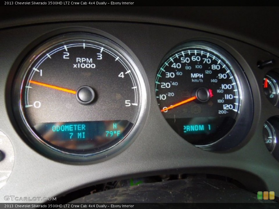 Ebony Interior Gauges for the 2013 Chevrolet Silverado 3500HD LTZ Crew Cab 4x4 Dually #71672746