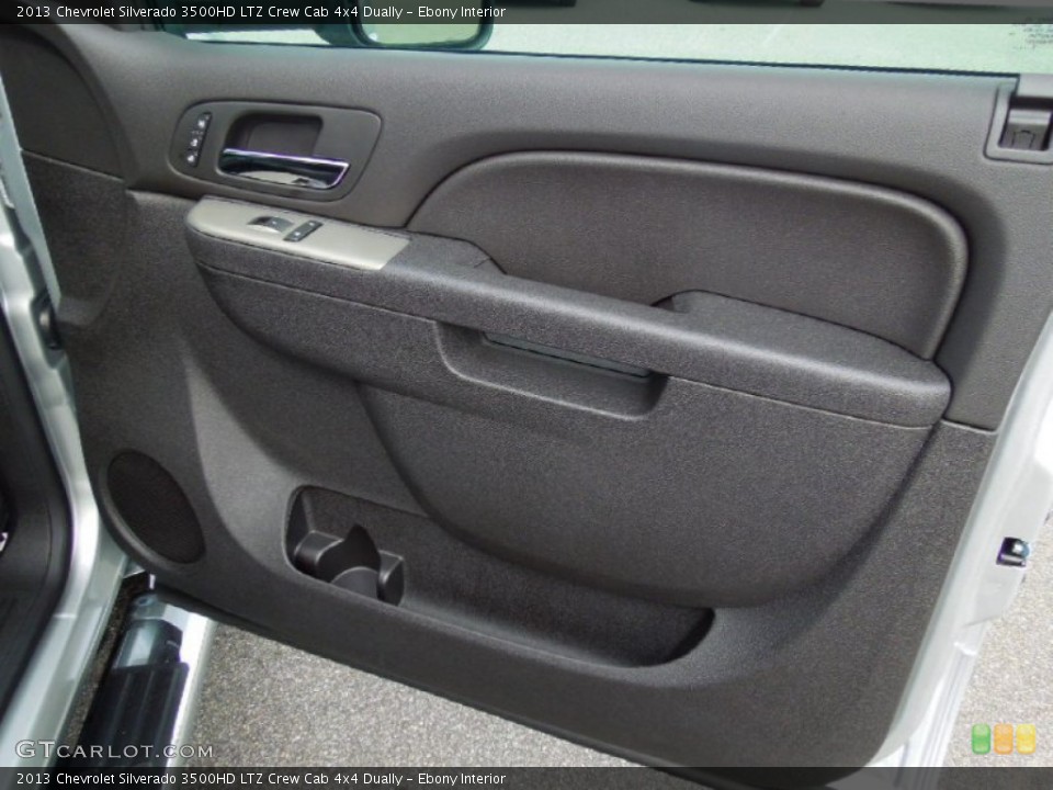 Ebony Interior Door Panel for the 2013 Chevrolet Silverado 3500HD LTZ Crew Cab 4x4 Dually #71672824