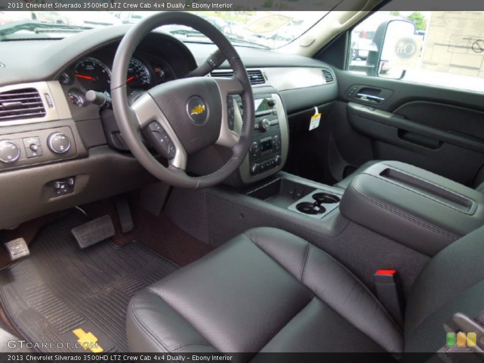 Ebony Interior Prime Interior for the 2013 Chevrolet Silverado 3500HD LTZ Crew Cab 4x4 Dually #71672866