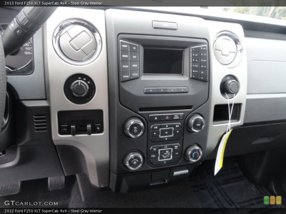 Steel Gray Interior Controls for the 2013 Ford F150 XLT SuperCab 4x4 #71681473