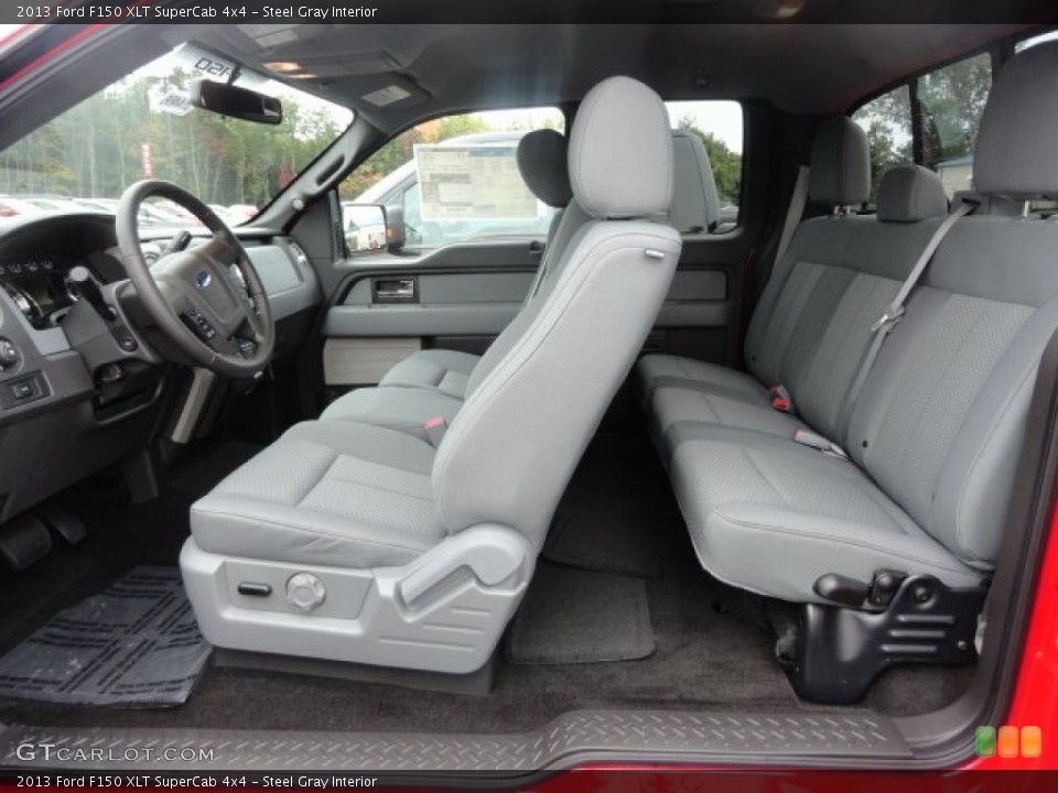 Steel Gray Interior Prime Interior for the 2013 Ford F150 XLT SuperCab 4x4 #71681485