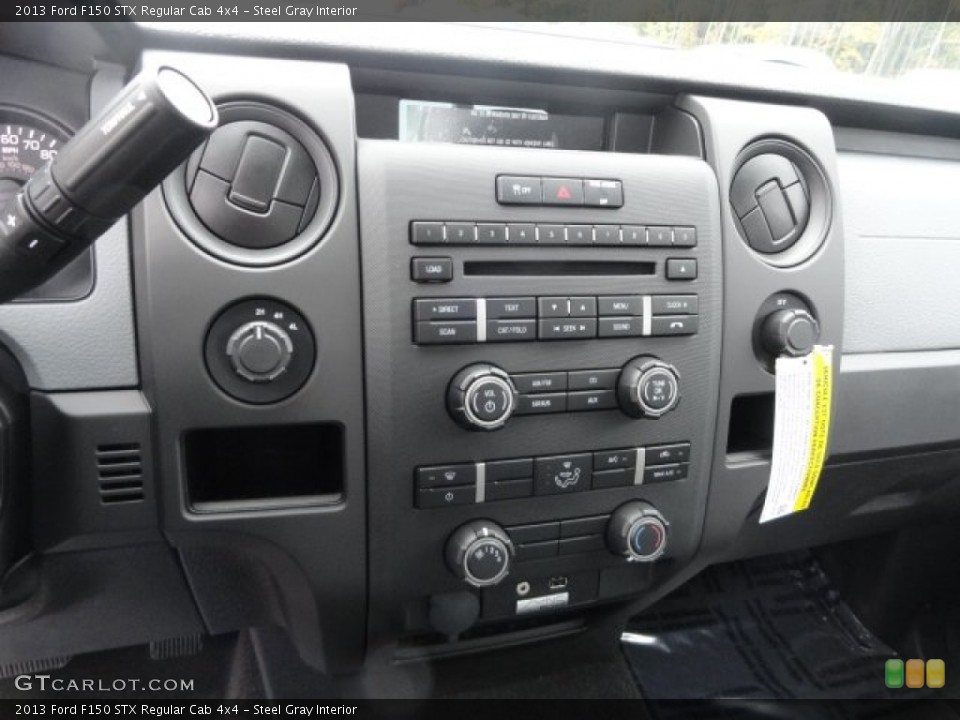 Steel Gray Interior Controls for the 2013 Ford F150 STX Regular Cab 4x4 #71681683