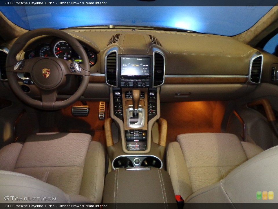 Umber Brown/Cream Interior Dashboard for the 2012 Porsche Cayenne Turbo #71681956