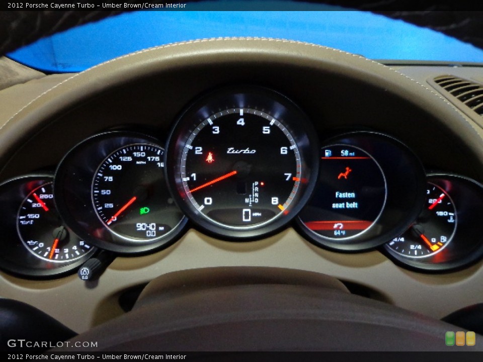 Umber Brown/Cream Interior Gauges for the 2012 Porsche Cayenne Turbo #71681964