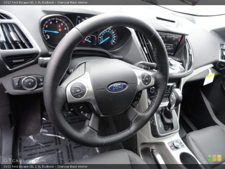 Charcoal Black Interior Steering Wheel for the 2013 Ford Escape SEL 2.0L EcoBoost #71681989