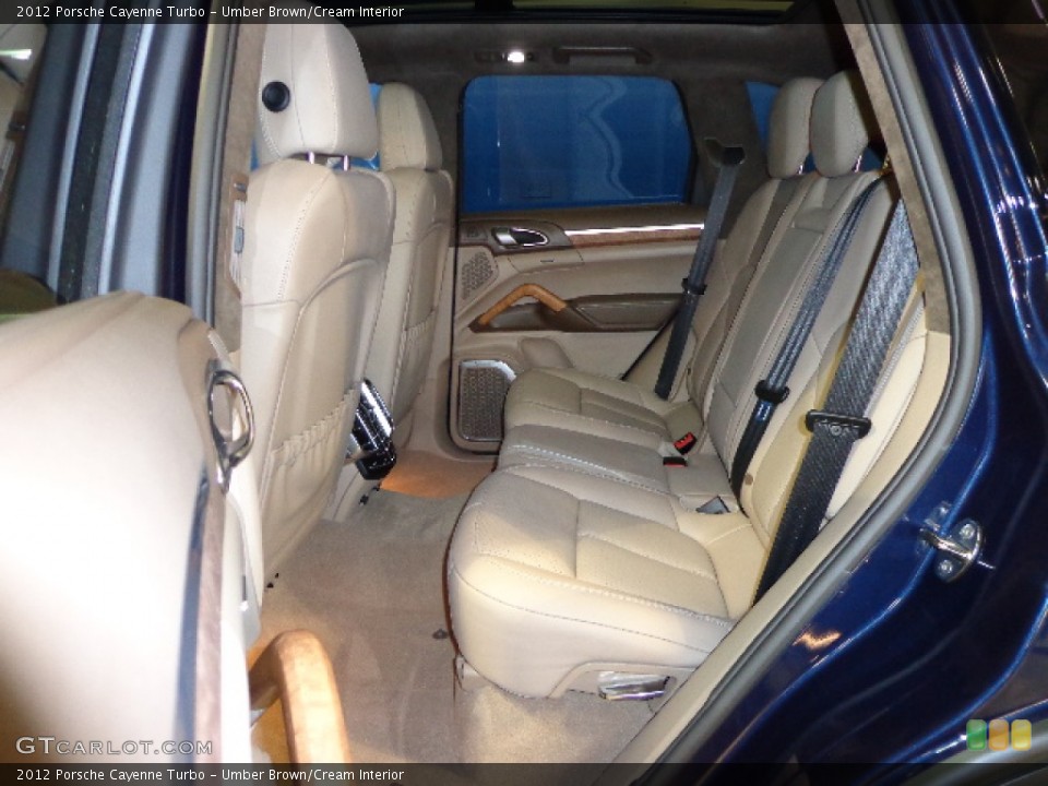 Umber Brown/Cream Interior Rear Seat for the 2012 Porsche Cayenne Turbo #71682002