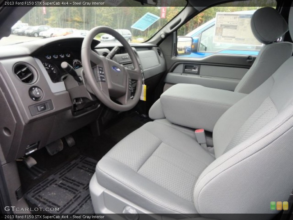 Steel Gray Interior Photo for the 2013 Ford F150 STX SuperCab 4x4 #71682226