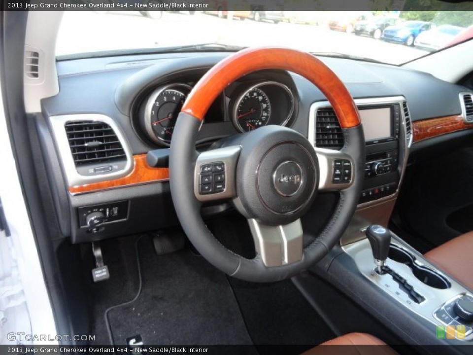 New Saddle/Black Interior Photo for the 2013 Jeep Grand Cherokee Overland 4x4 #71683339