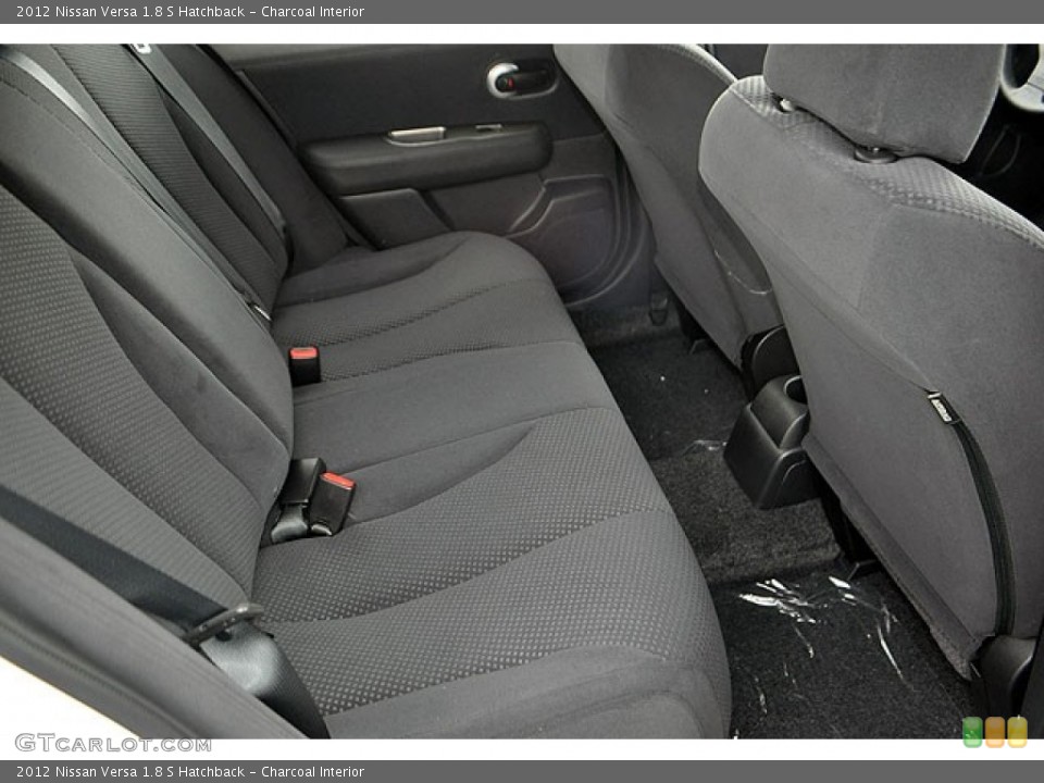 Charcoal Interior Rear Seat for the 2012 Nissan Versa 1.8 S Hatchback #71690005