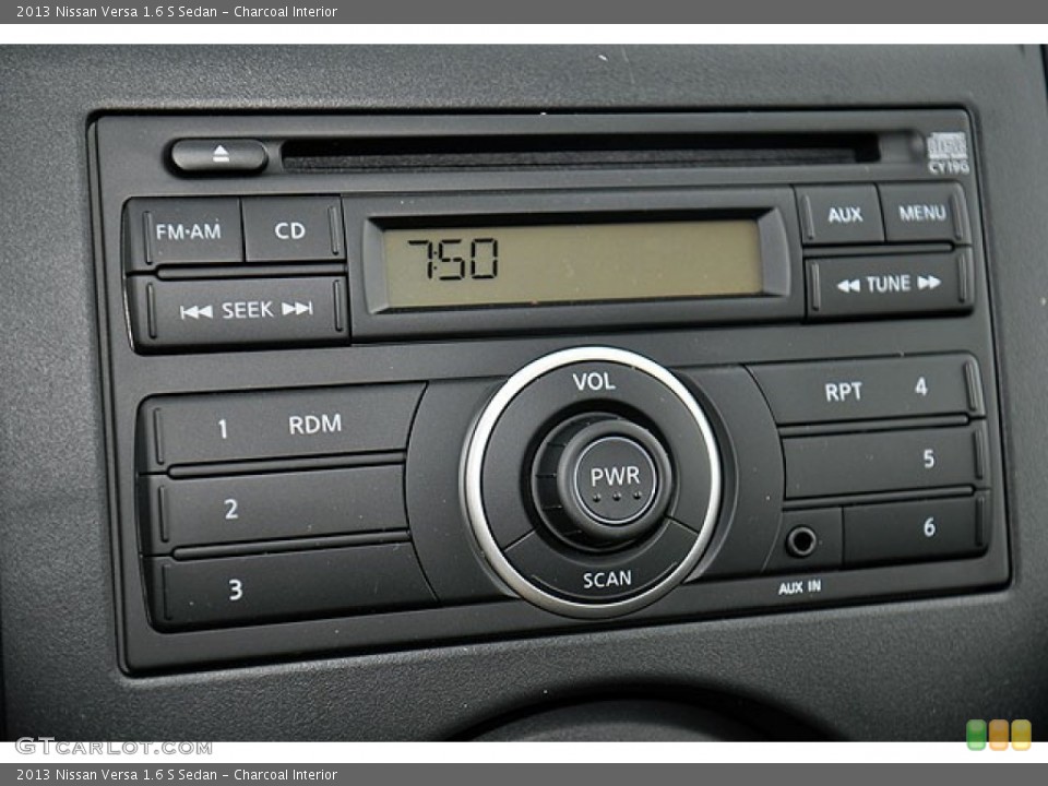 Charcoal Interior Audio System for the 2013 Nissan Versa 1.6 S Sedan #71690182