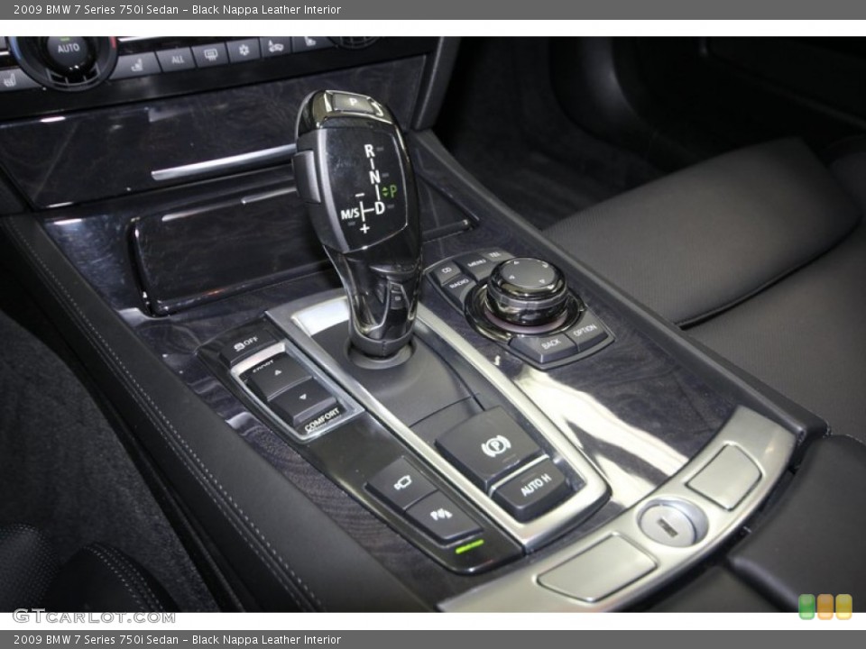 Black Nappa Leather Interior Transmission for the 2009 BMW 7 Series 750i Sedan #71690374