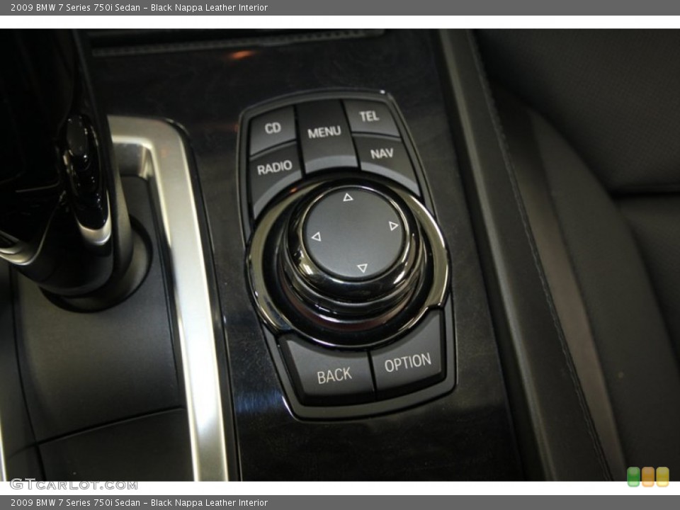 Black Nappa Leather Interior Controls for the 2009 BMW 7 Series 750i Sedan #71690383