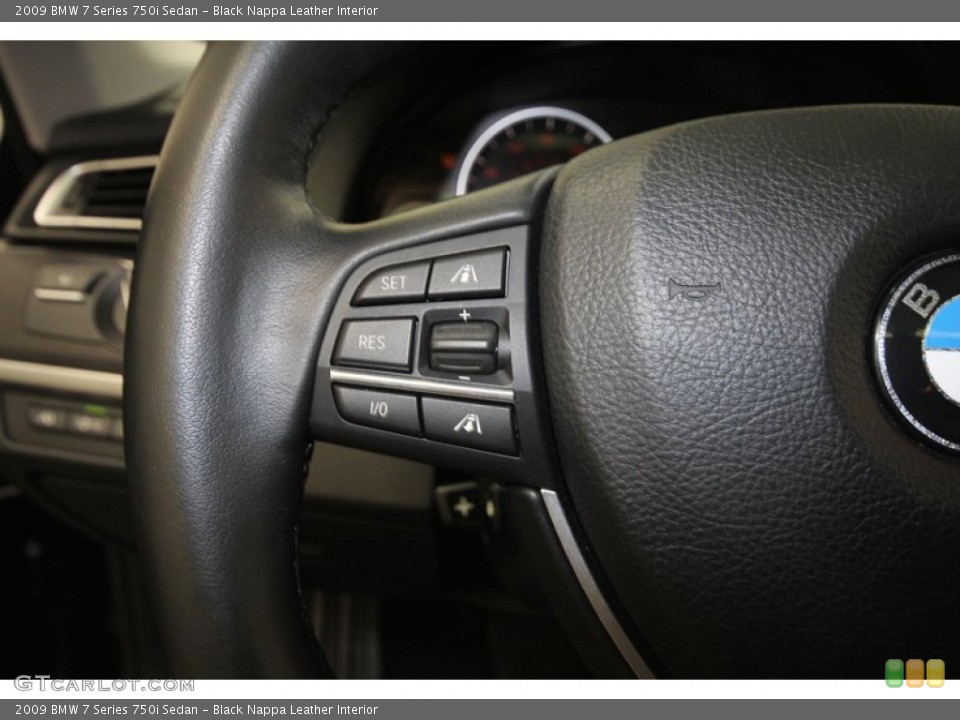 Black Nappa Leather Interior Controls for the 2009 BMW 7 Series 750i Sedan #71690419