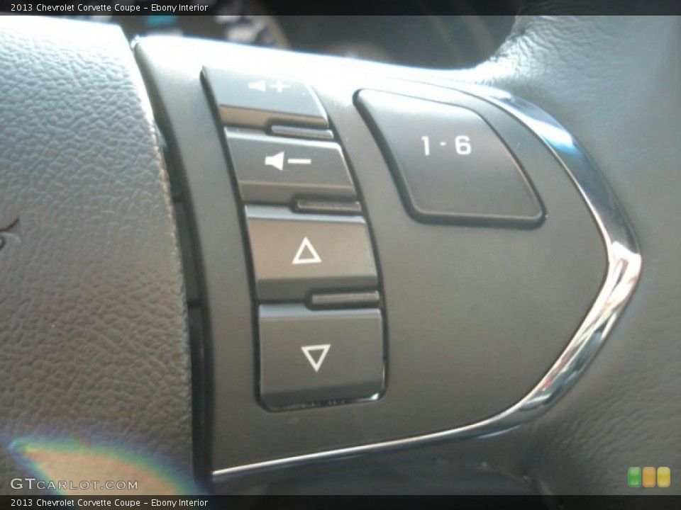 Ebony Interior Controls for the 2013 Chevrolet Corvette Coupe #71690455