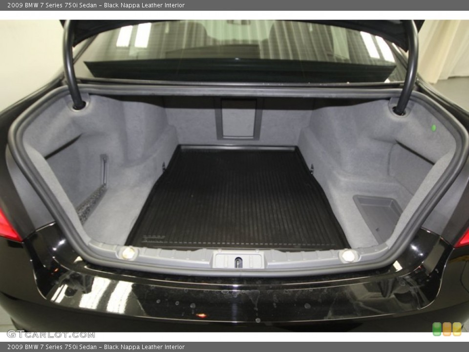Black Nappa Leather Interior Trunk for the 2009 BMW 7 Series 750i Sedan #71690482