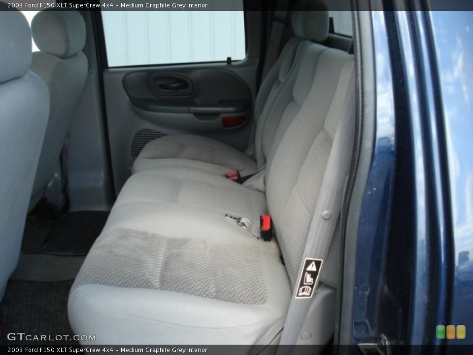 Medium Graphite Grey Interior Rear Seat for the 2003 Ford F150 XLT SuperCrew 4x4 #71690926