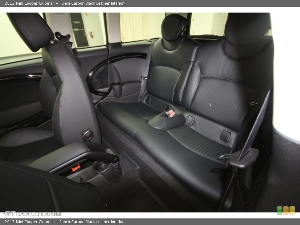 Punch Carbon Black Leather Interior Rear Seat for the 2013 Mini Cooper Clubman #71692090