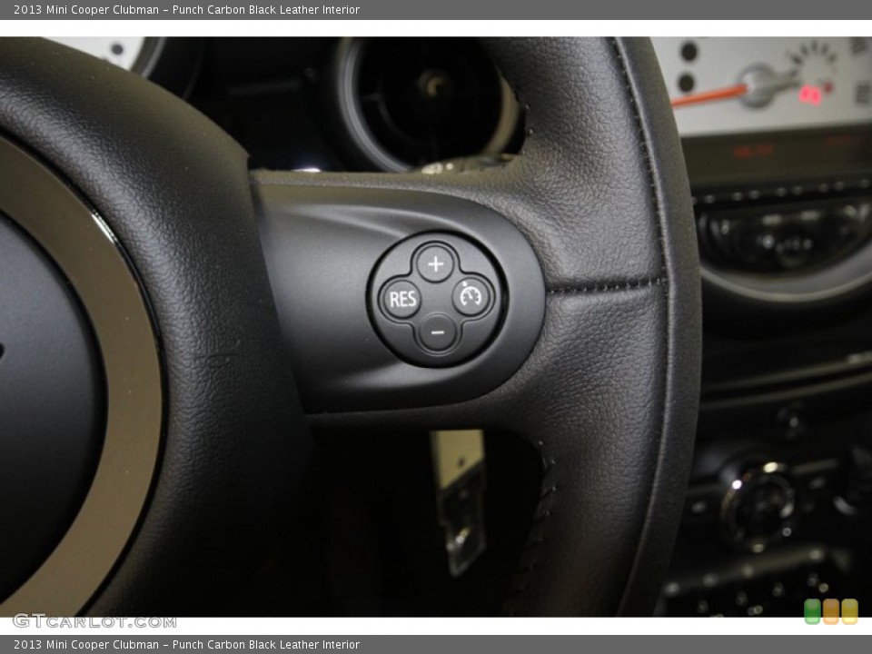 Punch Carbon Black Leather Interior Controls for the 2013 Mini Cooper Clubman #71692177