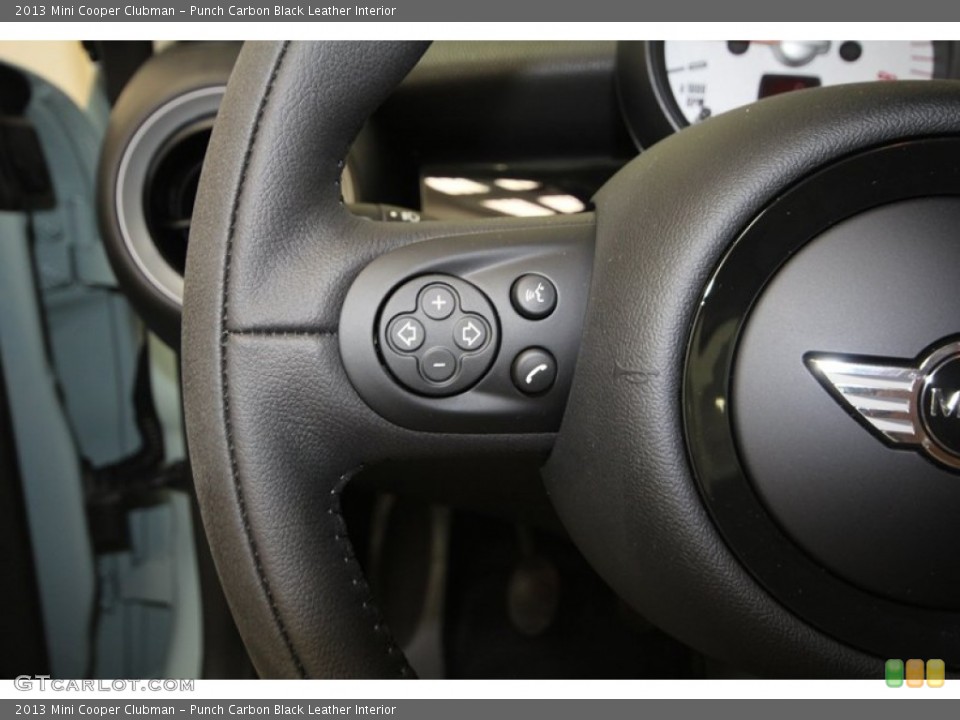 Punch Carbon Black Leather Interior Controls for the 2013 Mini Cooper Clubman #71692189
