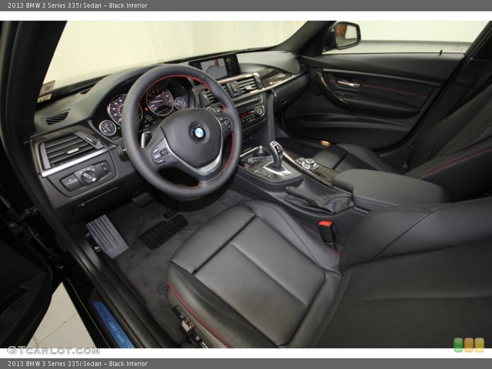 Black Interior Prime Interior for the 2013 BMW 3 Series 335i Sedan #71692303