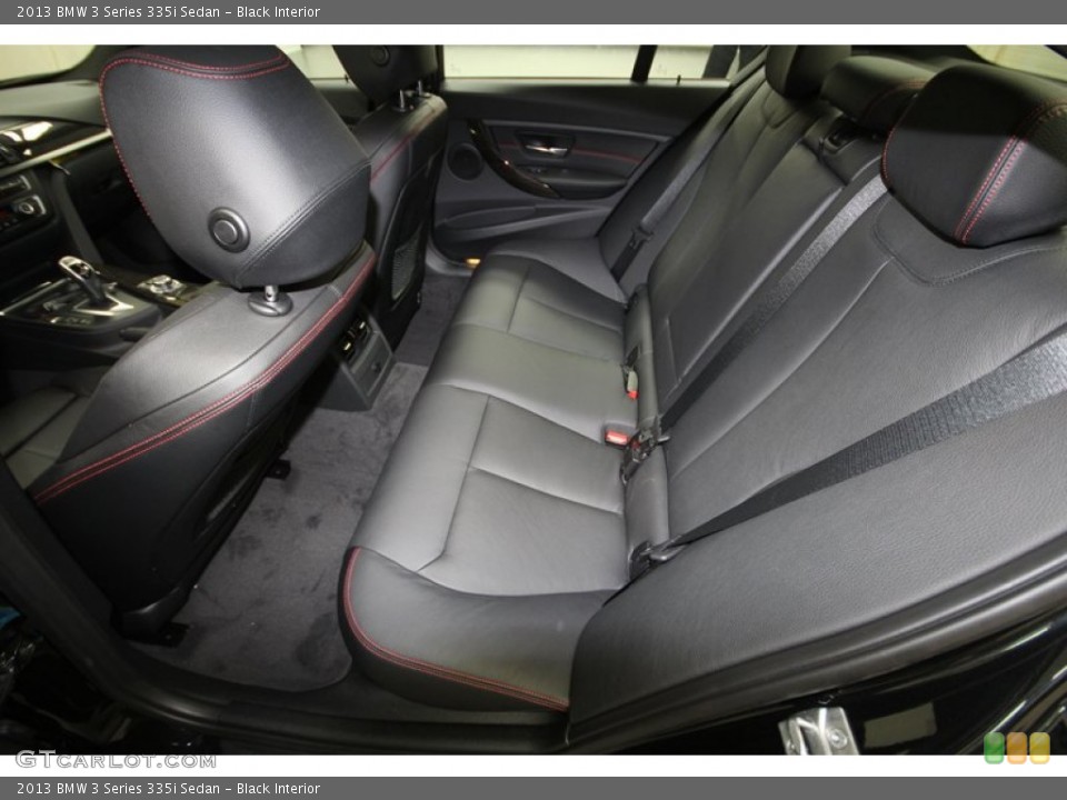 Black Interior Rear Seat for the 2013 BMW 3 Series 335i Sedan #71692315