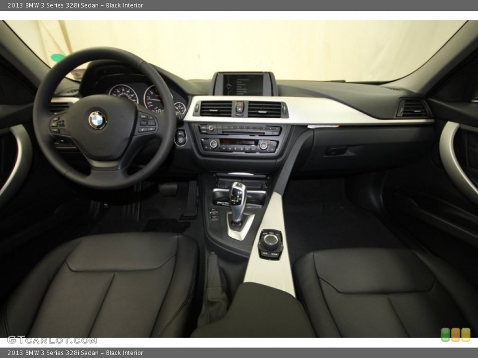 Black Interior Dashboard for the 2013 BMW 3 Series 328i Sedan #71692735