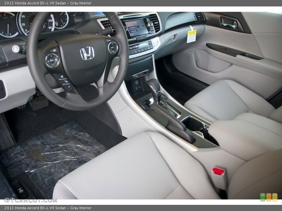 Gray Interior Prime Interior for the 2013 Honda Accord EX-L V6 Sedan #71692964