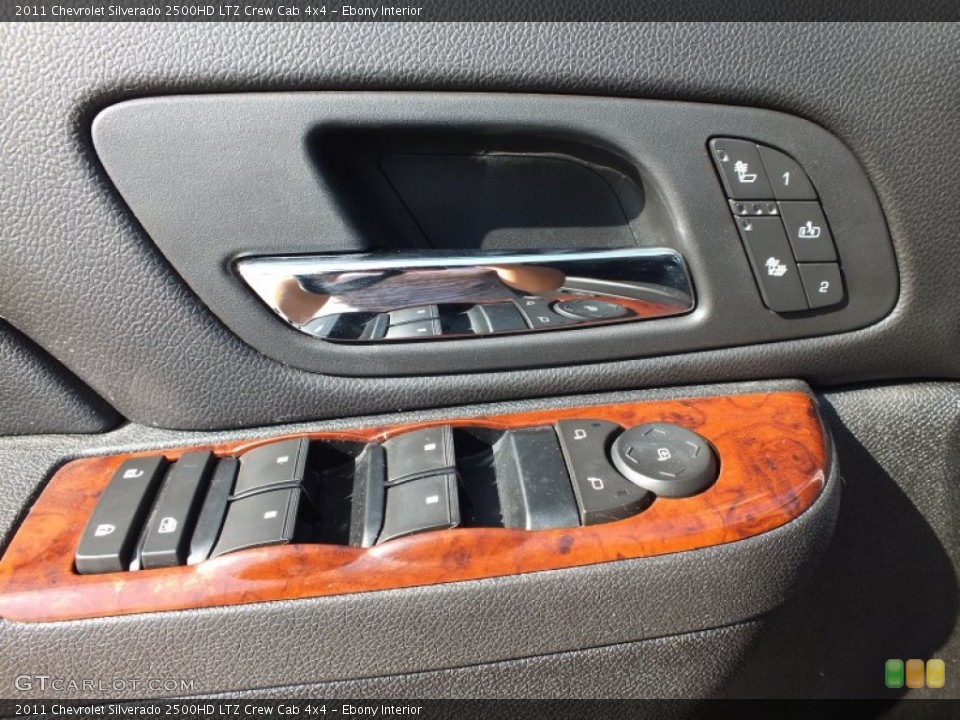 Ebony Interior Controls for the 2011 Chevrolet Silverado 2500HD LTZ Crew Cab 4x4 #71695187