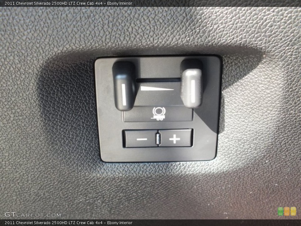 Ebony Interior Controls for the 2011 Chevrolet Silverado 2500HD LTZ Crew Cab 4x4 #71695210