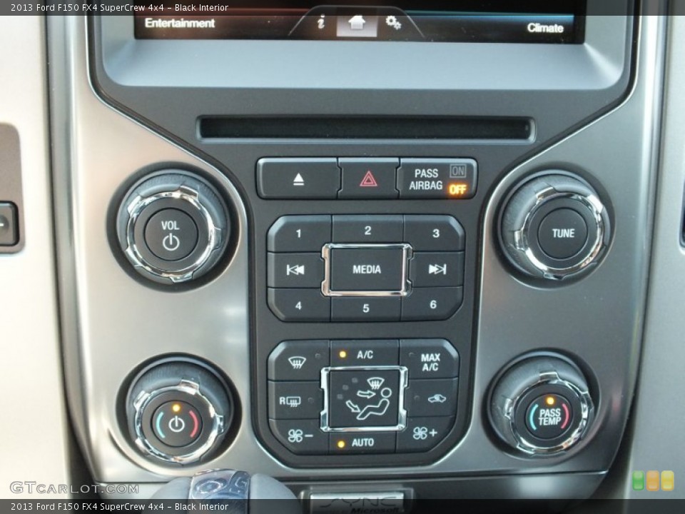 Black Interior Controls for the 2013 Ford F150 FX4 SuperCrew 4x4 #71696638