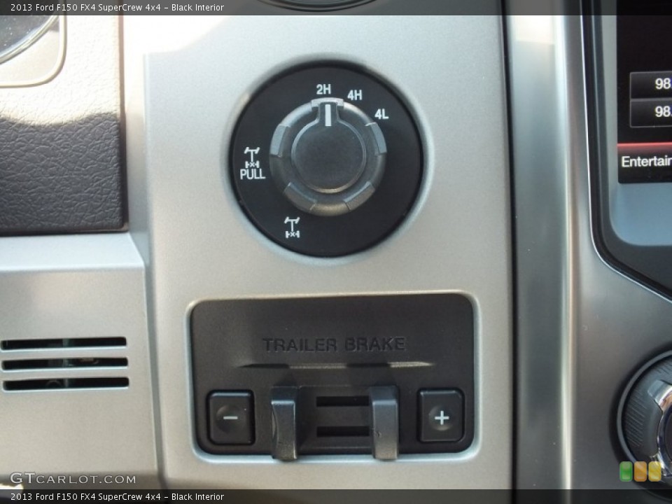 Black Interior Controls for the 2013 Ford F150 FX4 SuperCrew 4x4 #71696656
