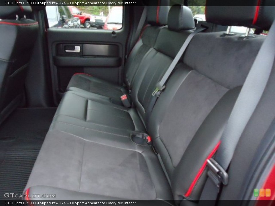 FX Sport Appearance Black/Red Interior Rear Seat for the 2013 Ford F150 FX4 SuperCrew 4x4 #71698597