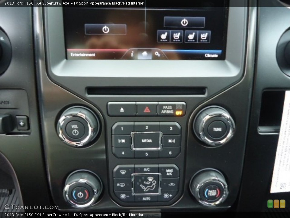 FX Sport Appearance Black/Red Interior Controls for the 2013 Ford F150 FX4 SuperCrew 4x4 #71698636
