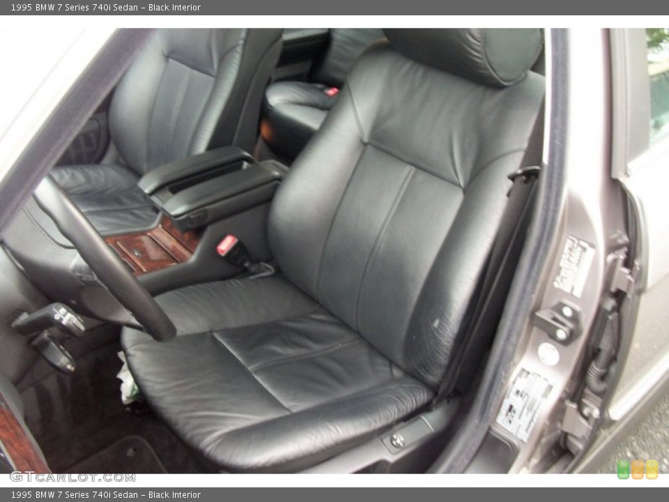 Black Interior Front Seat for the 1995 BMW 7 Series 740i Sedan #71698813