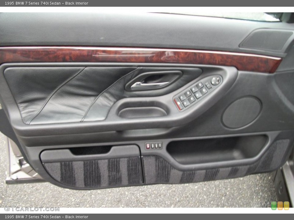 Black Interior Door Panel for the 1995 BMW 7 Series 740i Sedan #71698940