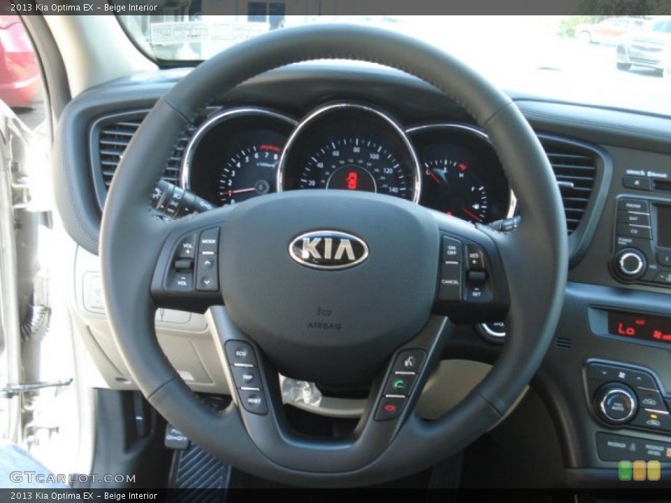 Beige Interior Steering Wheel for the 2013 Kia Optima EX #71699926