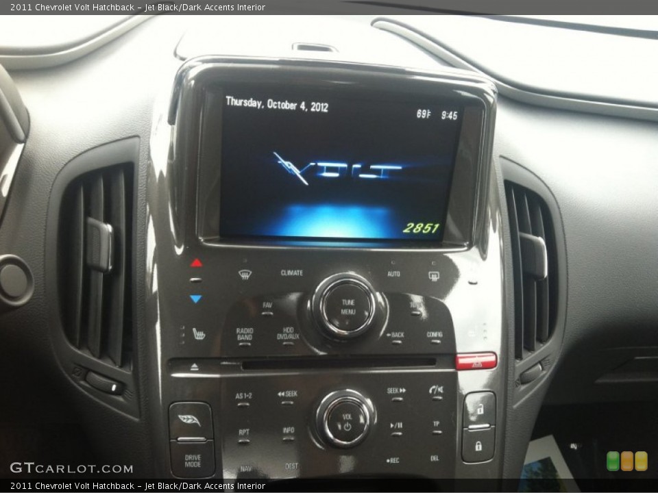 Jet Black/Dark Accents Interior Controls for the 2011 Chevrolet Volt Hatchback #71701831