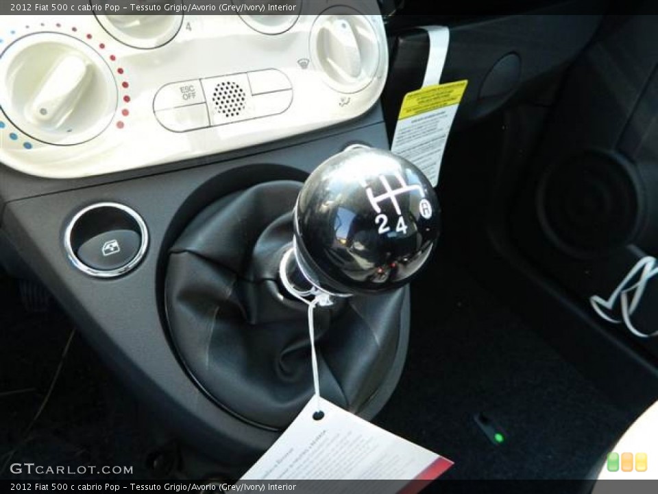 Tessuto Grigio/Avorio (Grey/Ivory) Interior Transmission for the 2012 Fiat 500 c cabrio Pop #71702023