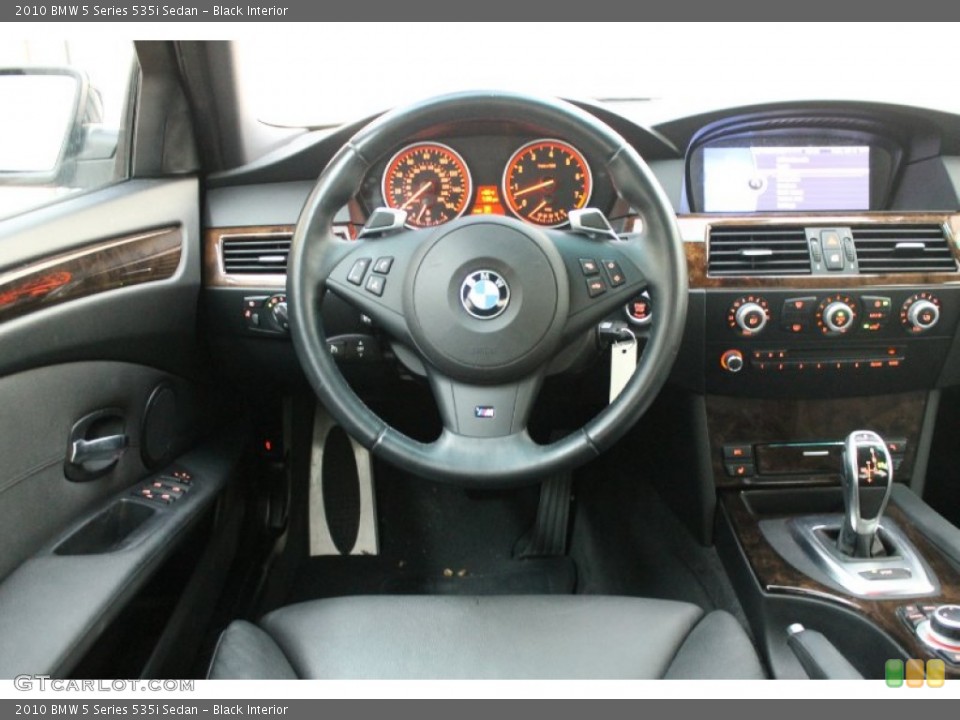 Black Interior Dashboard for the 2010 BMW 5 Series 535i Sedan #71702989