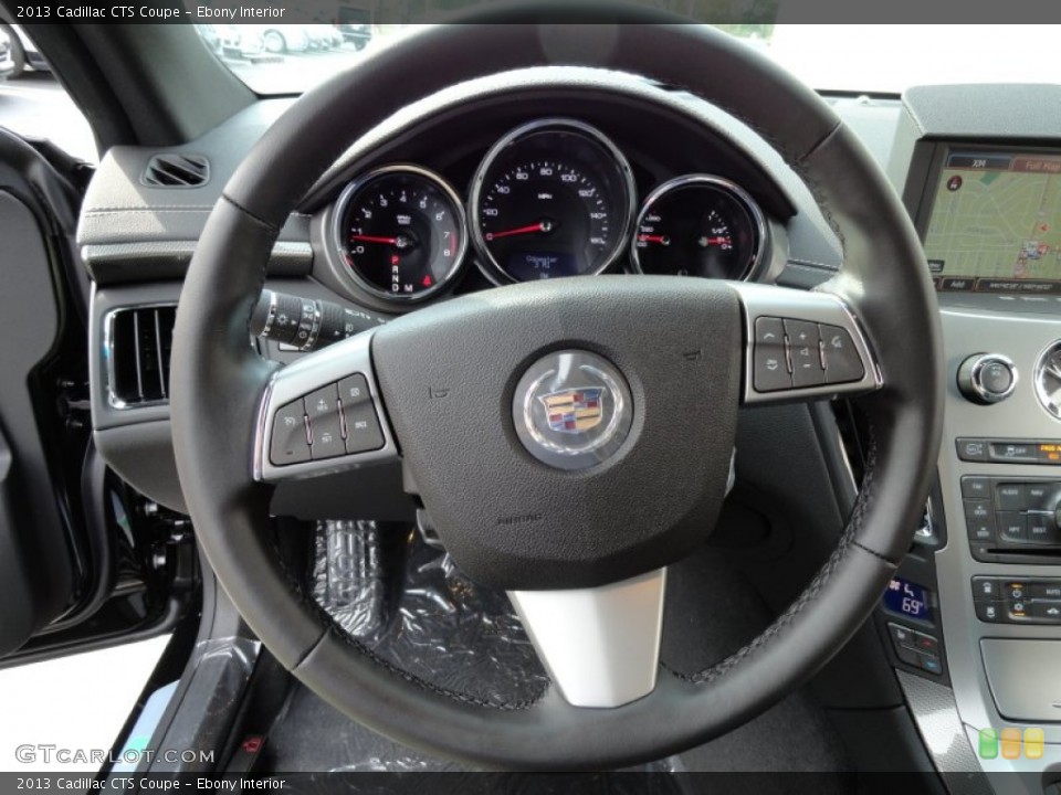 Ebony Interior Steering Wheel for the 2013 Cadillac CTS Coupe #71703922