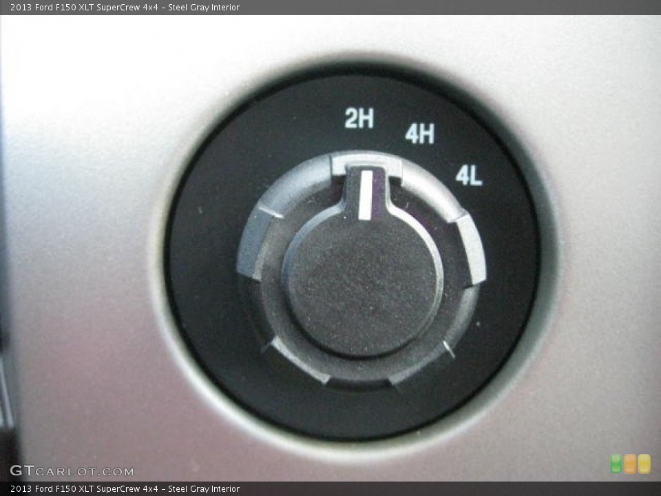 Steel Gray Interior Controls for the 2013 Ford F150 XLT SuperCrew 4x4 #71705473
