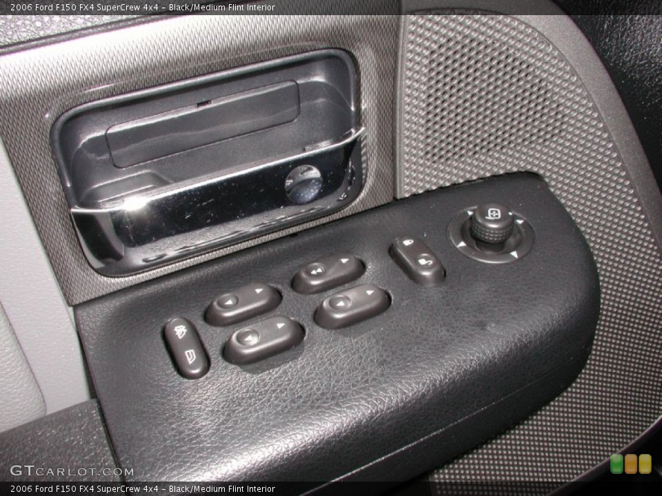 Black/Medium Flint Interior Controls for the 2006 Ford F150 FX4 SuperCrew 4x4 #71707294