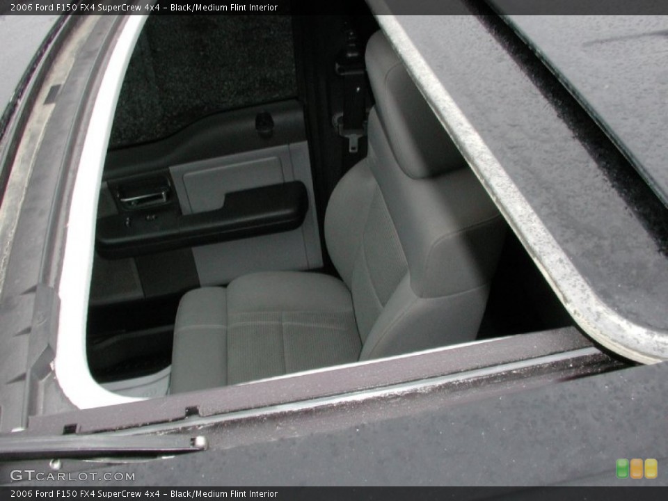 Black/Medium Flint Interior Sunroof for the 2006 Ford F150 FX4 SuperCrew 4x4 #71707594