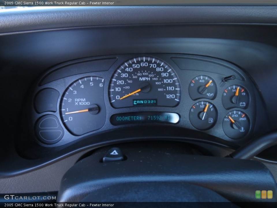 Pewter Interior Gauges for the 2005 GMC Sierra 1500 Work Truck Regular Cab #71708059