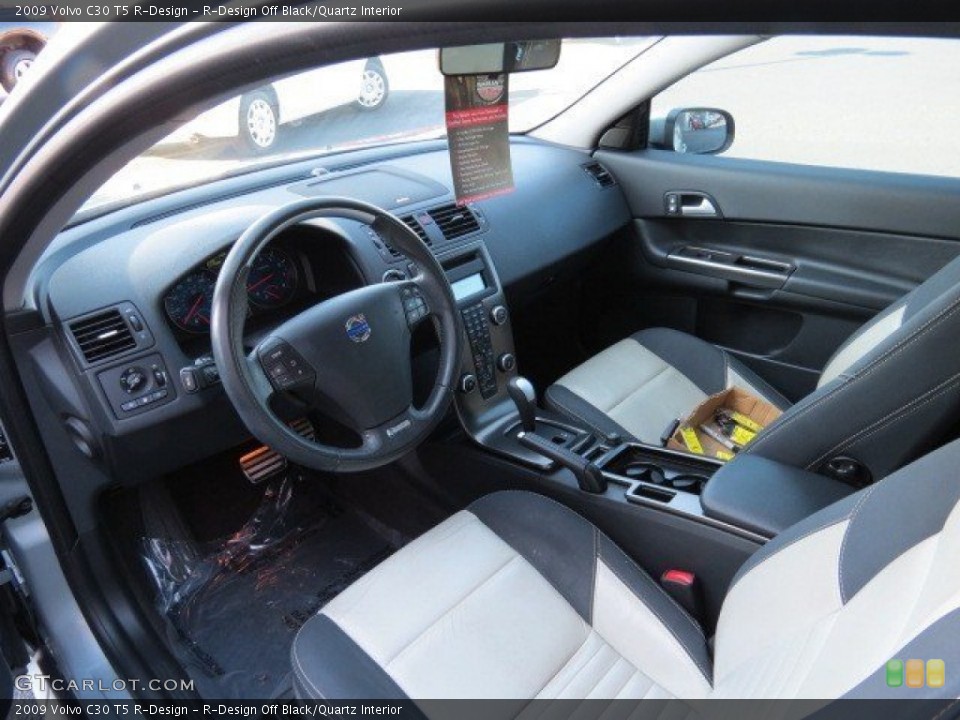 R-Design Off Black/Quartz 2009 Volvo C30 Interiors