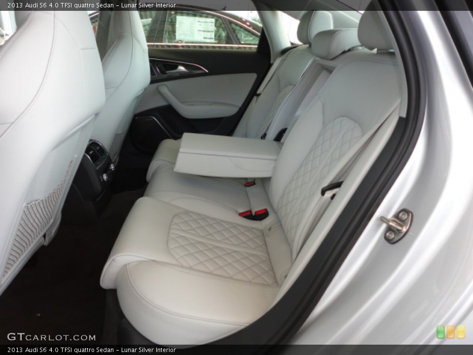 Lunar Silver Interior Rear Seat for the 2013 Audi S6 4.0 TFSI quattro Sedan #71712178