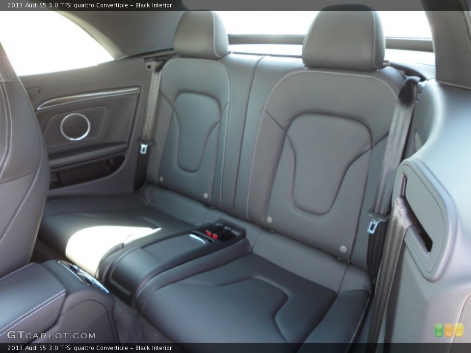 Black Interior Rear Seat for the 2013 Audi S5 3.0 TFSI quattro Convertible #71712376